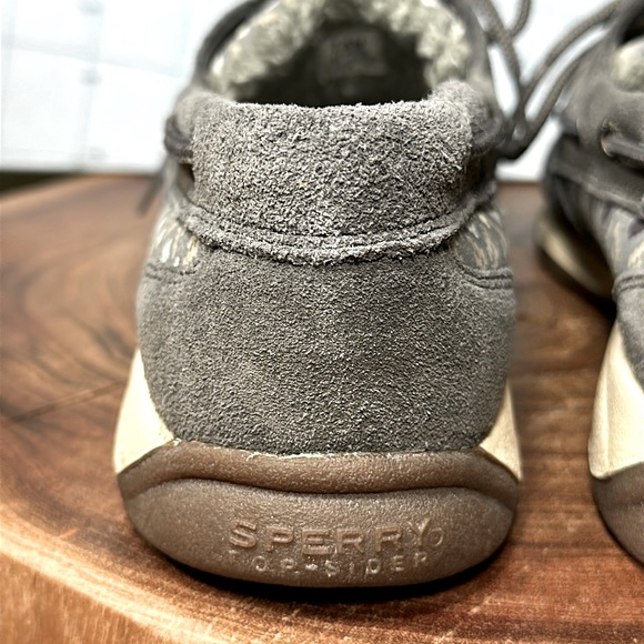 *NWT* SPERRY Intrepid Graphite/Suede Boat Shoes - Picture 4 of 15